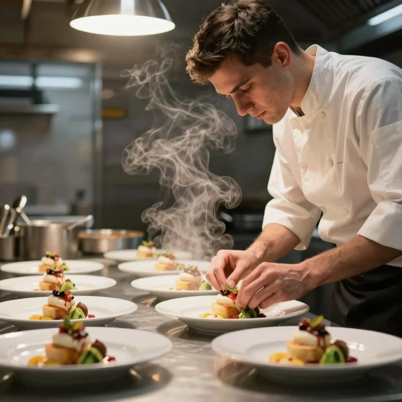 AI-generated chef in kitchen